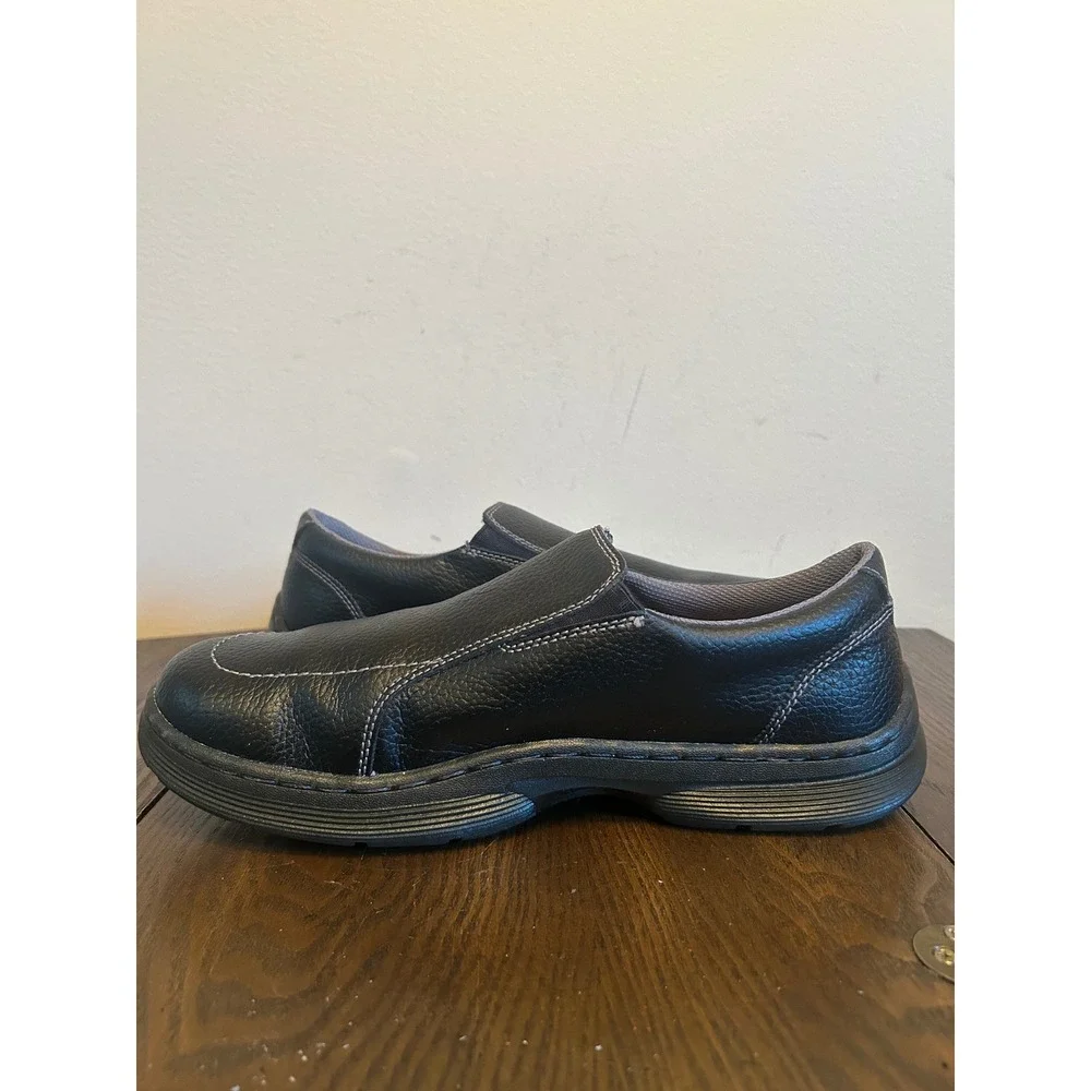 DR. Martens Black Leather Foster Slip On Pebble Sport Loafers Men's Size 11